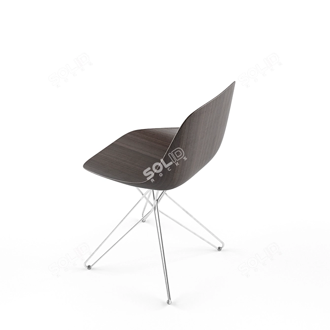 Elegant Harmony Chair by Poliform 3D model image 2