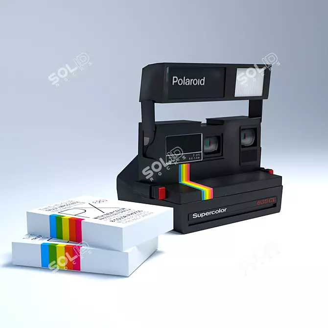 Polaroid 635 CL: Instant Film Photography 3D model image 1