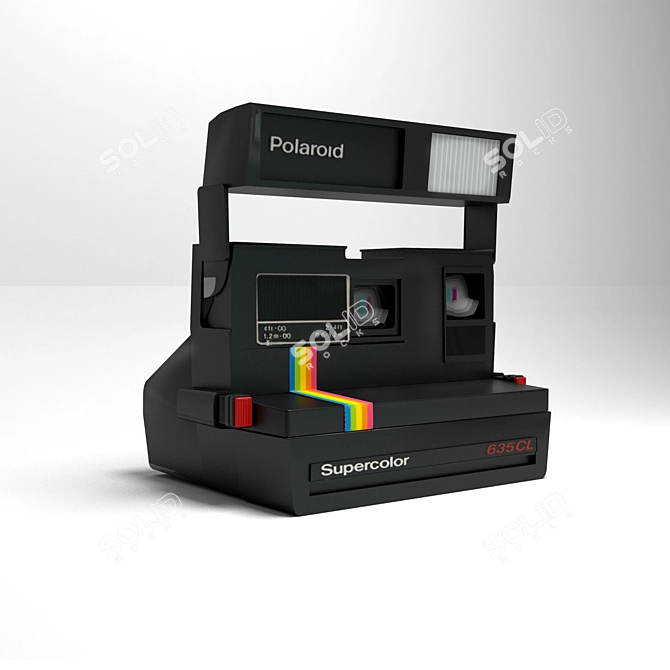 Polaroid 635 CL: Instant Film Photography 3D model image 2
