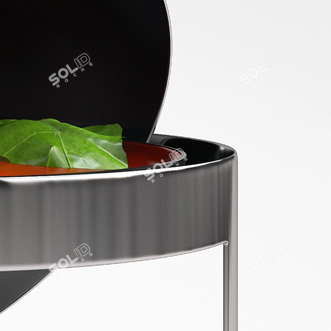 Elegant Spring Dish Warmer 3D model image 2