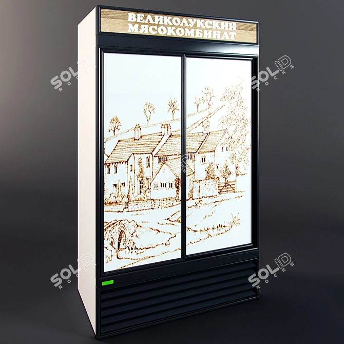 Velikoluki MK Commercial Refrigerator 3D model image 1