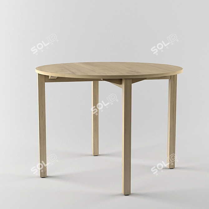 Elegant Basel Chair & Periferia Round Table 3D model image 2