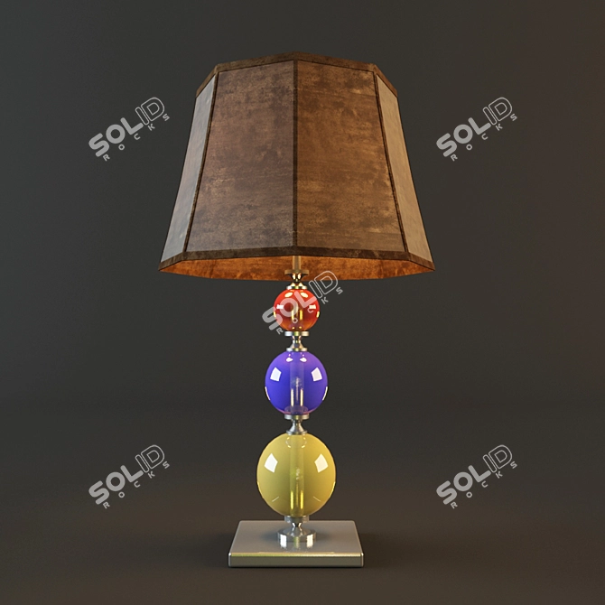 Rustic Loga Table Lamp 3D model image 2