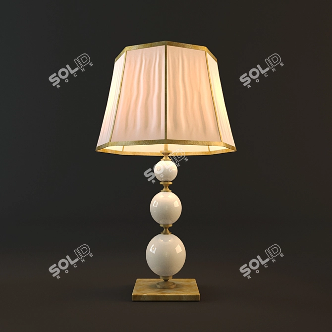 Rustic Loga Table Lamp 3D model image 3