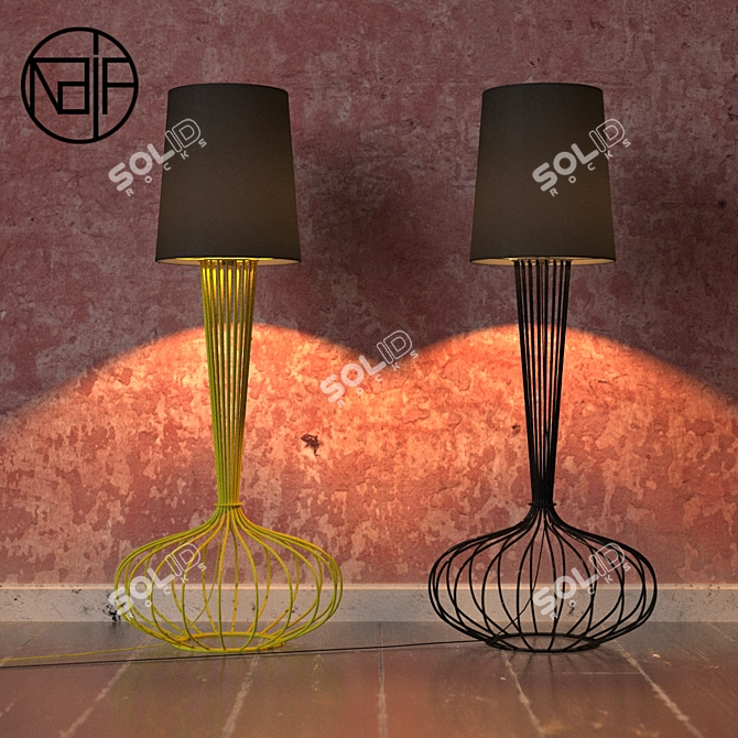 Varwin: Modern and Sleek Lamp 3D model image 2