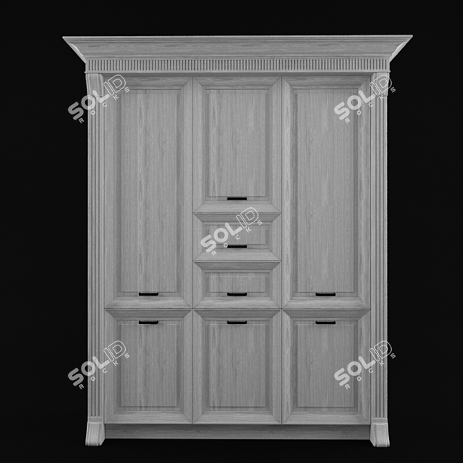 Square Storage and Display Cabinet 3D model image 2