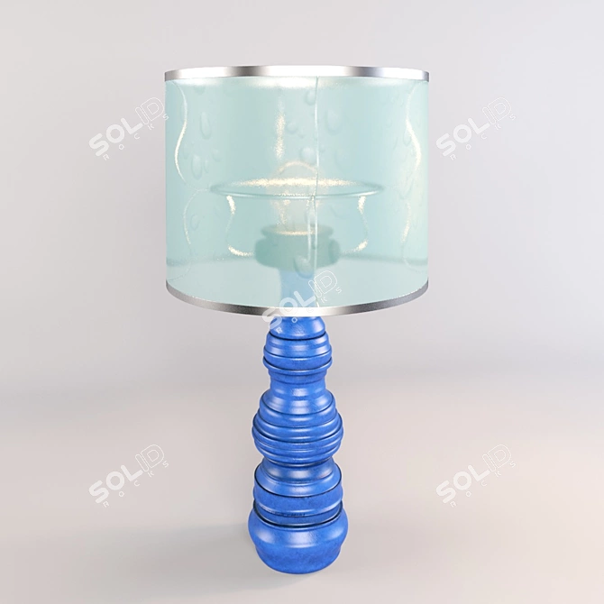 Elegant Ceramic Table Lamp 3D model image 2