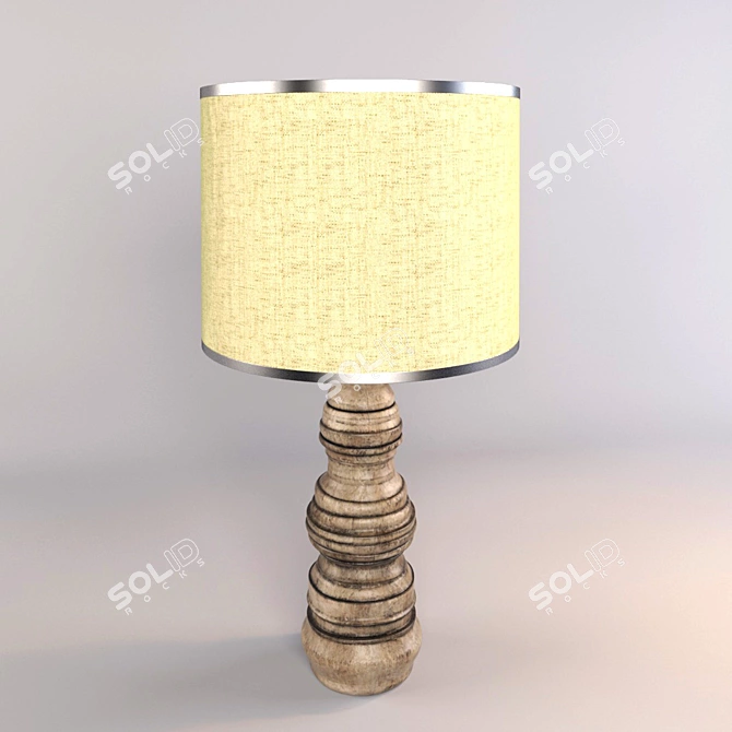 Elegant Ceramic Table Lamp 3D model image 3