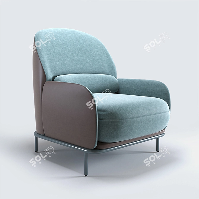 Sophisticated Beetley Armchair by Se-London 3D model image 2