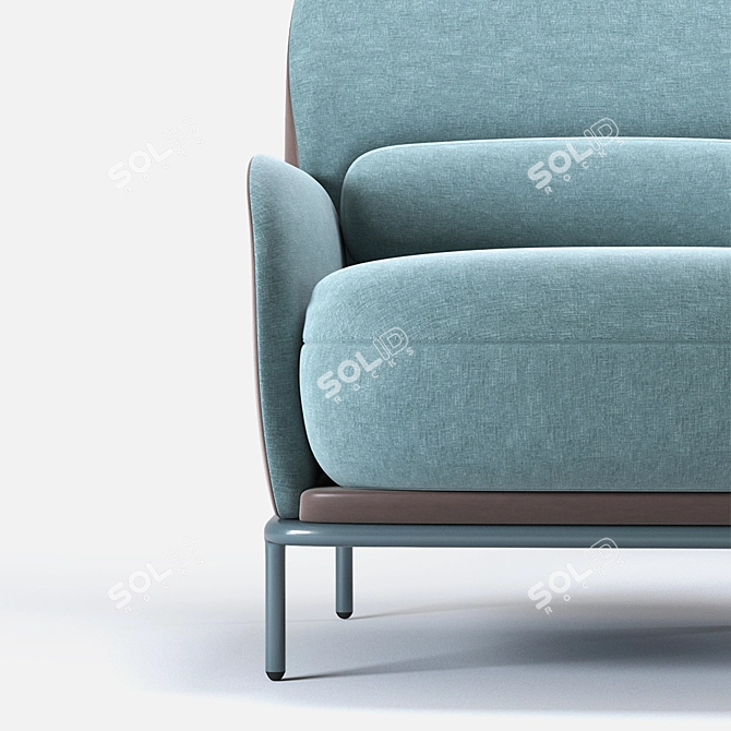 Sophisticated Beetley Armchair by Se-London 3D model image 3