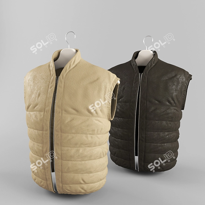 Sleeveless Jacket 3D model image 1