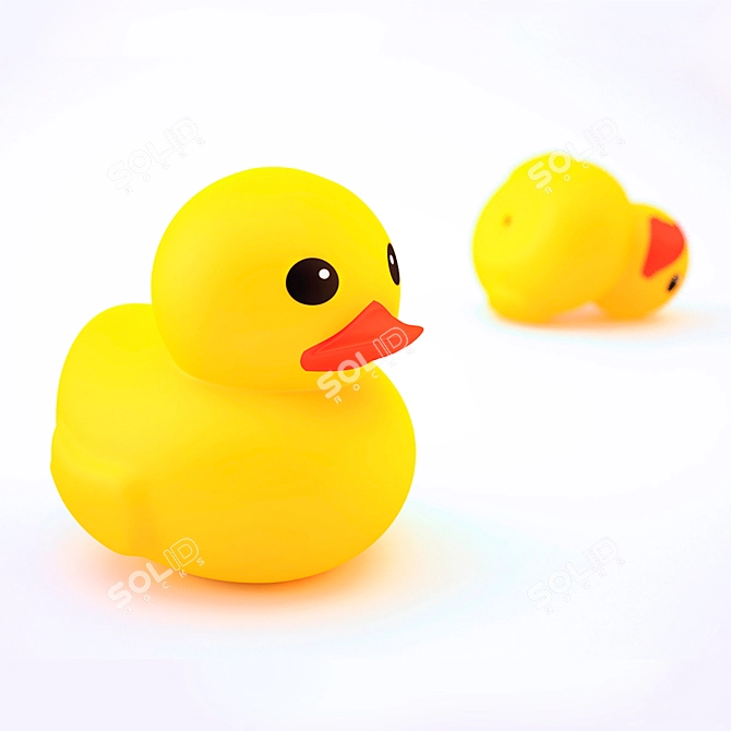 Bath Time Fun: Rubber Duck 3D model image 1