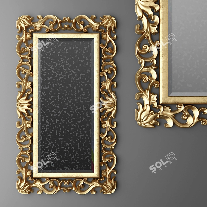 Reflecta: Elegant Wall Mirror 3D model image 1