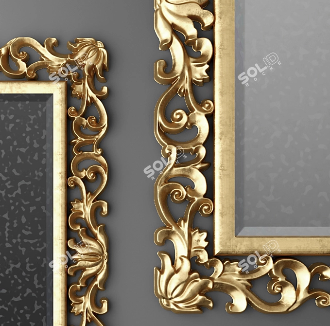 Reflecta: Elegant Wall Mirror 3D model image 3
