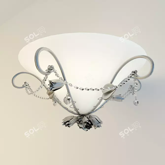 Modern White Lamp Baga 3D model image 1