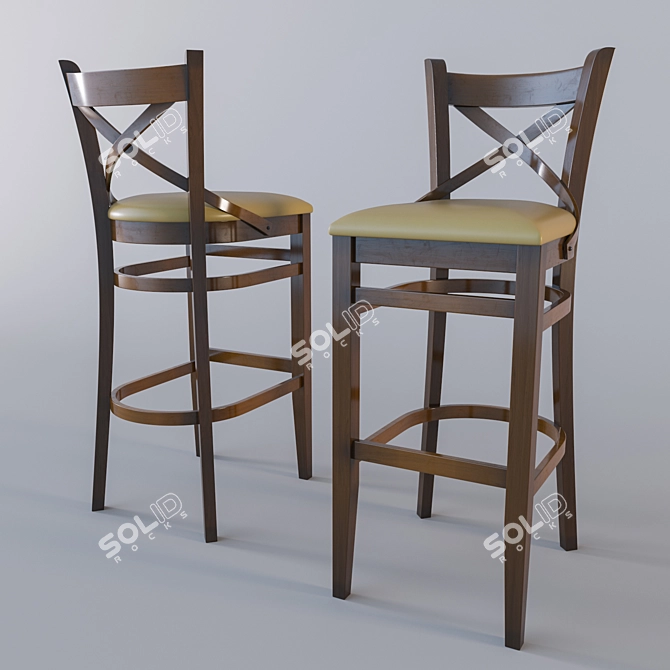 Elegant Crystal Chandelier 3D model image 1