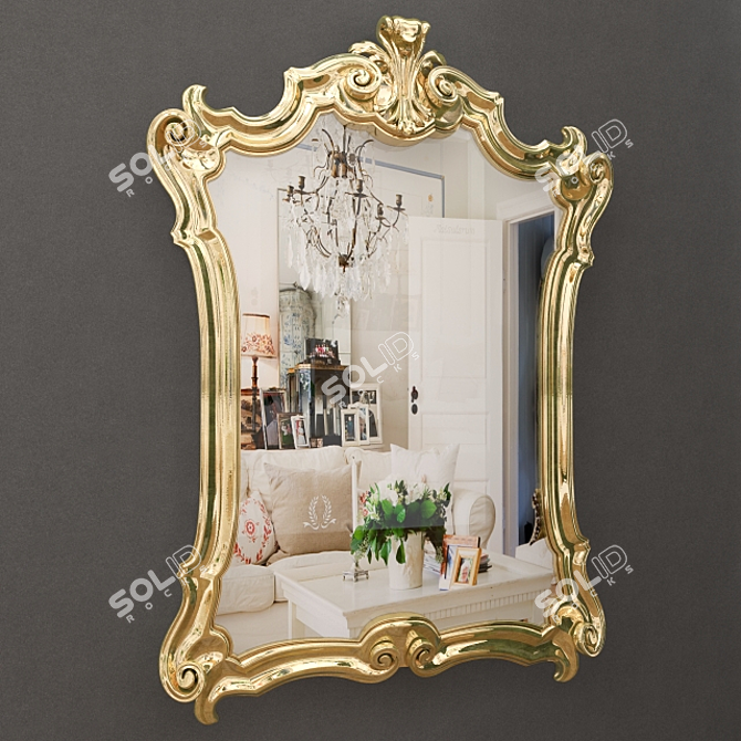 
Timeless Elegance Mirror 3D model image 1