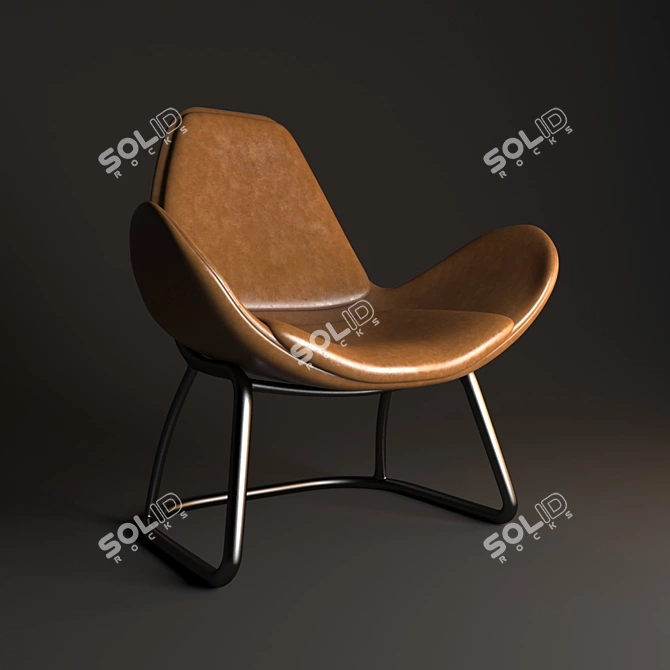 Cozy Haven Armchair 3D model image 1