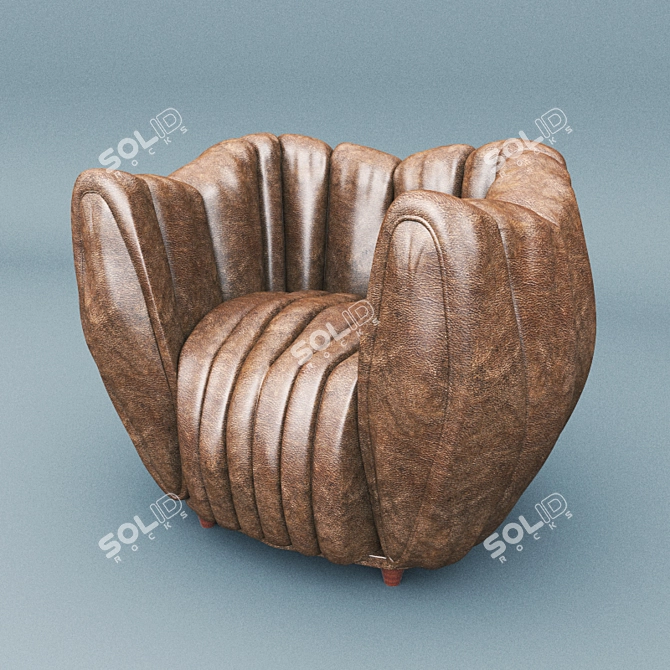 Sophisticated "Jake" Armchair 3D model image 1