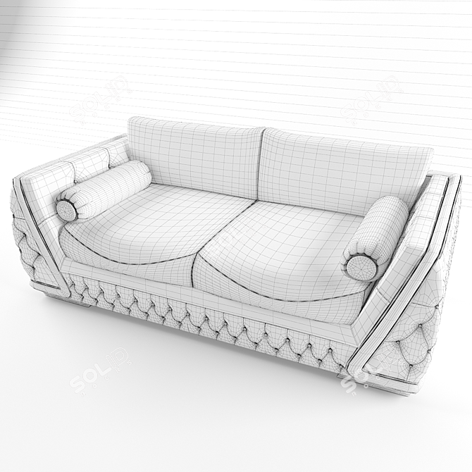 Elegante Zanaboni Giada Sofa 3D model image 2