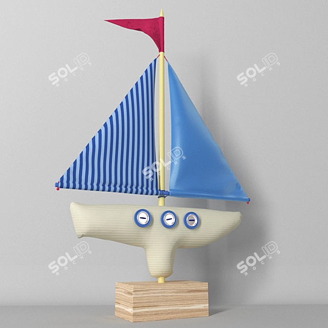 Nautical Dream - Decorative Boat Toy 3D model image 2