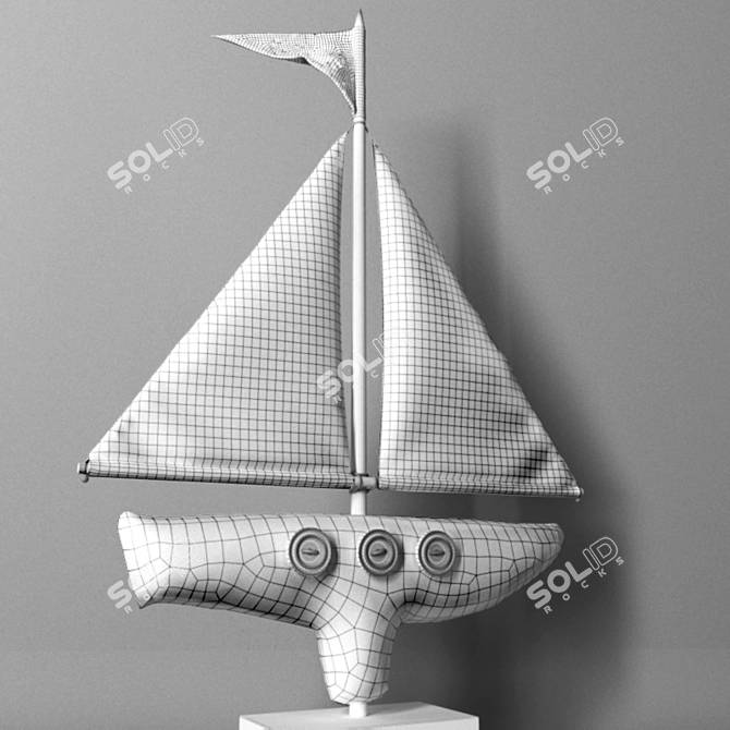 Nautical Dream - Decorative Boat Toy 3D model image 3