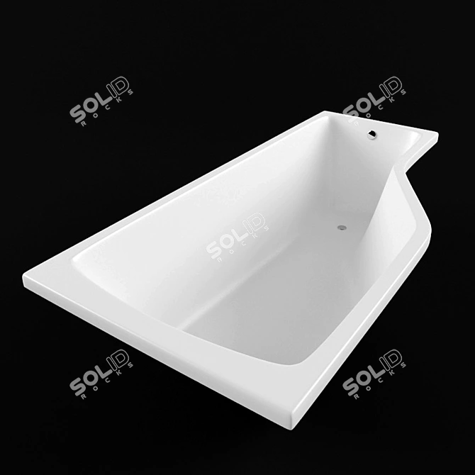Ravak BeHappy: Luxurious Bath Bliss 3D model image 2