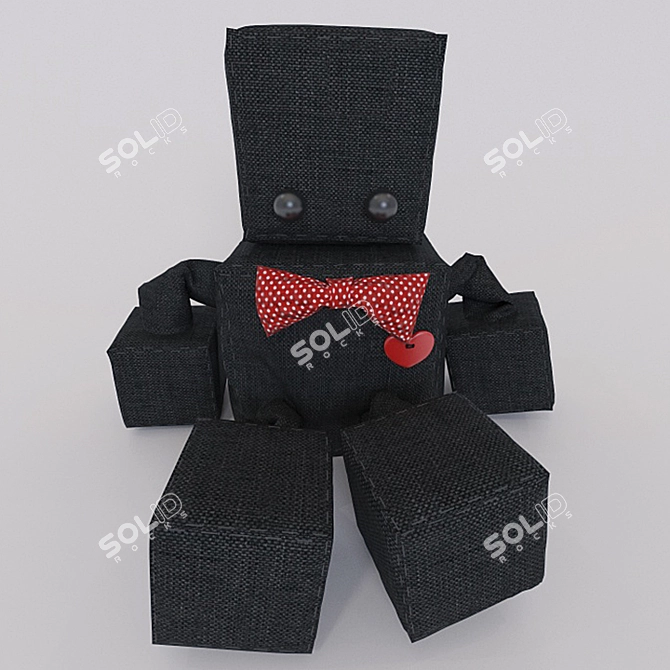 Littlebrownbyrd Robot Toy 3D model image 1