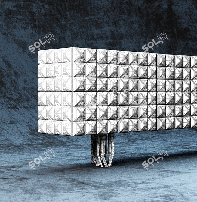 IL PEZZO 10 | Elegant Living Room Cupboard 3D model image 3