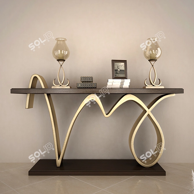 Bolero Console: Elegant and Chic 3D model image 1
