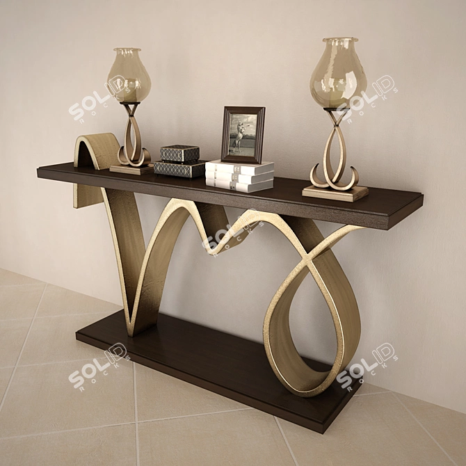 Bolero Console: Elegant and Chic 3D model image 2