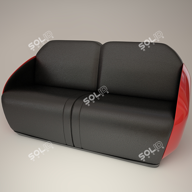 NIERI Rossa Sofa - Modern and Luxurious 3D model image 1