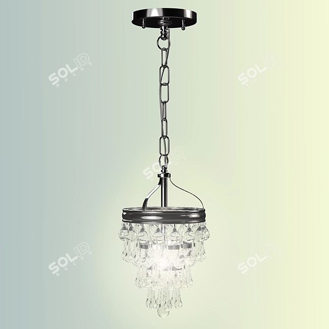 Glamourous Calypso Semi Flush 3D model image 1