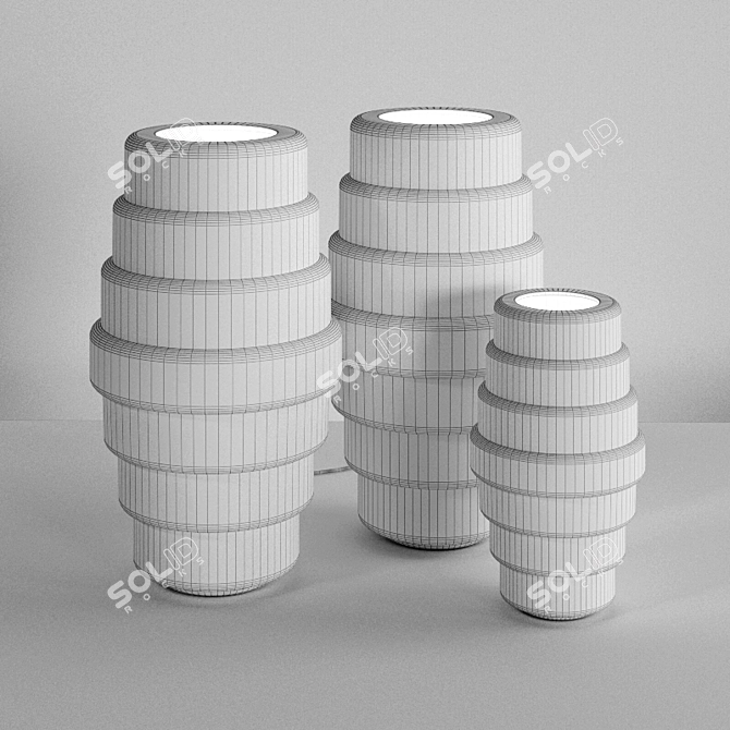 Title: Venini ZOE Table Lamp 3D model image 2