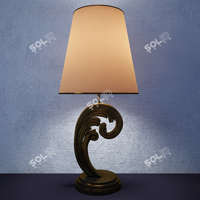 Elegant Seville Table Lamp 3D model image 1