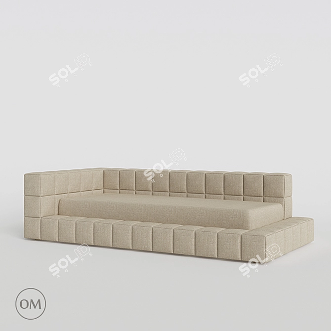 Modern and Stylish Conrad Daybed by Marko Kraus 3D model image 1