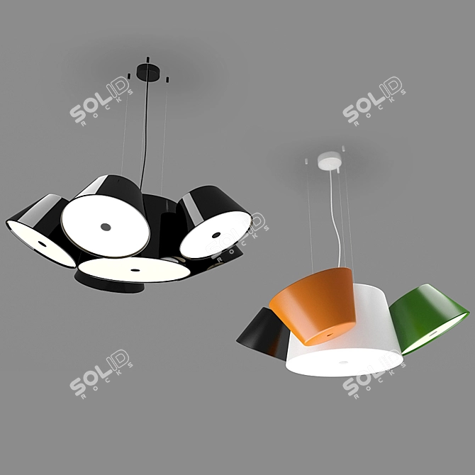 Tam Tam Suspension: Versatile Design 3D model image 1