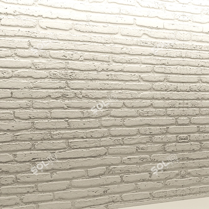 Antique Bricklaying: Vintage Charm for Your Space 3D model image 3