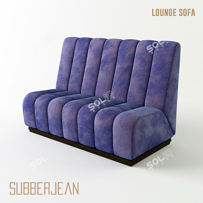 Velvet Lounge Sofa: Subberjean 3D model image 3