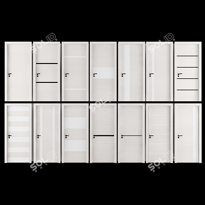 Classic elegance: ProfilDoors interior door. 3D model image 1