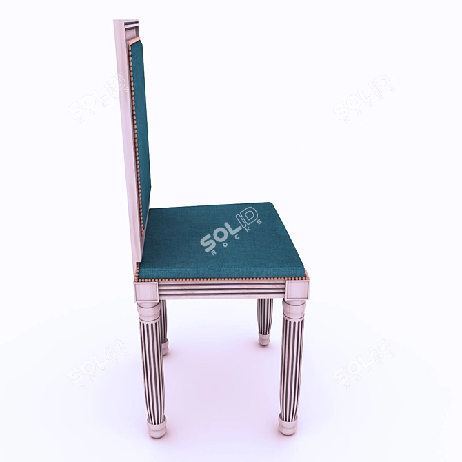Tara Shaw 2013 Chair: Elegant Walnut & Copper 3D model image 2