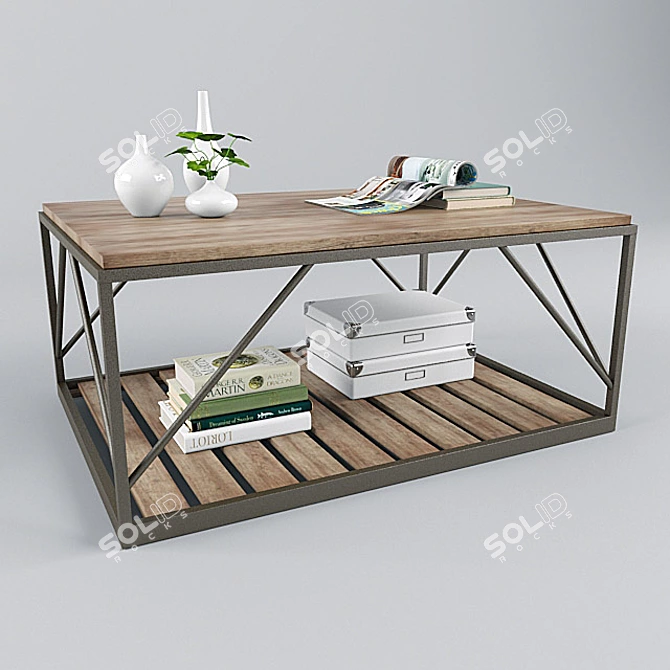 Elegant Decor Coffee Table 3D model image 1