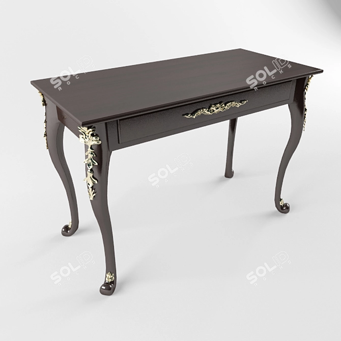 Elegant Console Table 3D model image 1