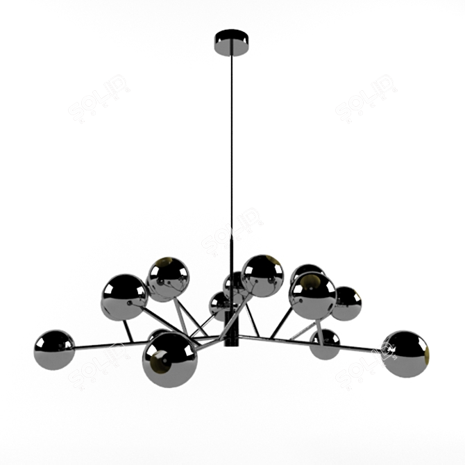 Elegant d 1000mm Chandelier 3D model image 1