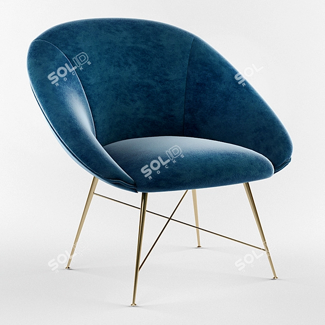 Silvio Cavatorta Designer Chair 3D model image 1