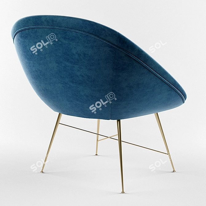 Silvio Cavatorta Designer Chair 3D model image 2