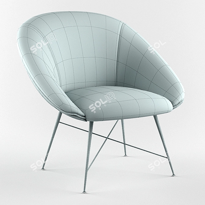 Silvio Cavatorta Designer Chair 3D model image 3