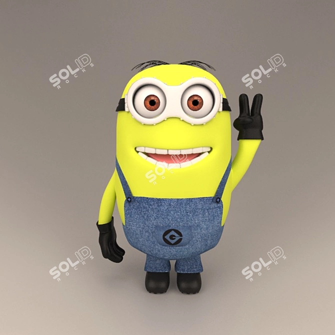 Playful Minion Despicable Me Toy 3D model image 1