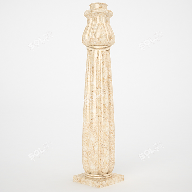 Elegant Column Stand 3D model image 1