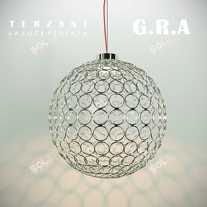 Description (translated): Ceiling pendant light Terzani G.R.A.
Designer: Bruno Rainaldi

Title: Elegant Terzani G.R 3D model image 1